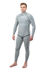 Гидрокостюм Фридайвинг 1,5мм ультраспан/микроплюш серый