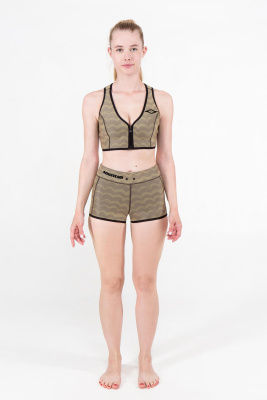 Купальник женский 1,5мм ультраспан/микроплюш золотой